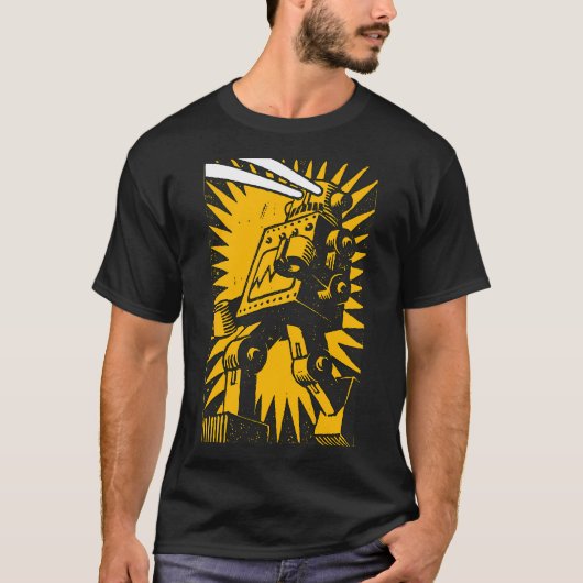 ブラックロボット Tシャツ (正面)