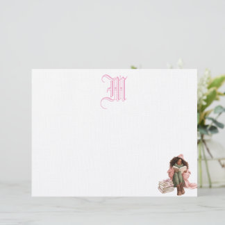 ブラックロマンスブックラバーパーソナライズされたター レターヘッド