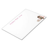 ブラックロマンスブックラバー パーソナライズステーショナリー ノートパッド (アングル)