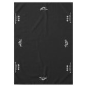 ブラックロミニマルゴ事業イベント表示 テーブルクロス (正面)