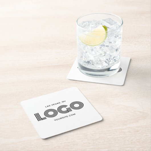 ブラックロモダンゴプロモーション スクエアペーパーコースター (インサイチュ)