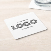 ブラックロモダンゴプロモーション スクエアペーパーコースター (アングル)