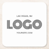 ブラックロモダンゴプロモーション スクエアペーパーコースター (正面)