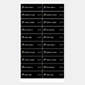 ブラックロモダンゴ口紅グロス製品 ラベル (シート)