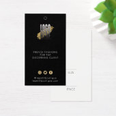 ブラックロモダンゴ衣料価格ラベルソーシャルアイコン (デスク)