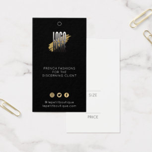 ブラックロモダンゴ衣料価格ラベルソーシャルアイコン