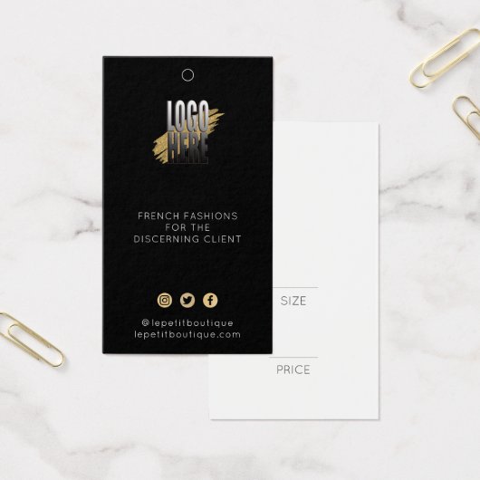 ブラックロモダンゴ衣料価格ラベルソーシャルアイコン (オフィス)