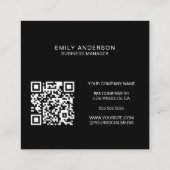 ブラックロモダンゴQR名刺 スクエア名刺 (裏面)