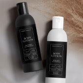 ブラックロモダンーション8 OZコスメティックボトルラベル スパークリングワインラベル