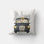 ブラックロンドンタクシー犬枕で駆動 クッション (正面)