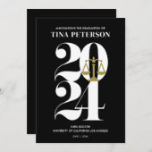 ブラックロースクール卒業発表 招待状 (正面/裏面)