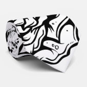 ブラックローズのユニークなデザインタイ ネクタイ (ロール)