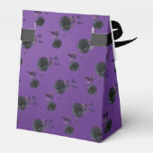 ブラックローズカスタムウェディング付きヴィンテージパープル フェイバーボックス (裏面サイド)