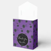 ブラックローズカスタムウェディング付きヴィンテージパープル フェイバーボックス (オープン)