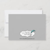 ブラックローズゴシックフレームウェディングレセプション 招待状 (裏面)