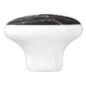 ブラックローズゴールドアゲート水彩陶器ノブ セラミックノブ (側面)