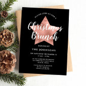 ブラックローズゴールドスター クリスマスブランチ 招待状