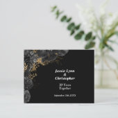 ブラックローズ ウェディングアニバーサリー パーティー 招待状 (スタンド正面)