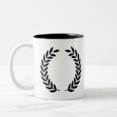 ブラックローレルリースクラシック勝利。 ツートーンマグカップ (左)