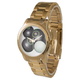 ブラックローンボウルと子猫 腕時計