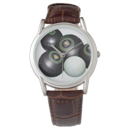 ブラックローンボウルと子猫 腕時計