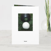 ブラックローンボウル、メッセージ誕生日カードの追加 カード (裏面)