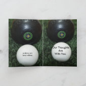 ブラックローンボウル、メッセージ誕生日カードの追加 カード (内部)