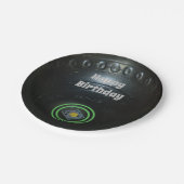 ブラックローンボウル、誕生日紙プレート ペーパープレート (アングル)