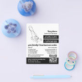 ブラックローンモーア、芝生サー気にビス チラシ (シングル)