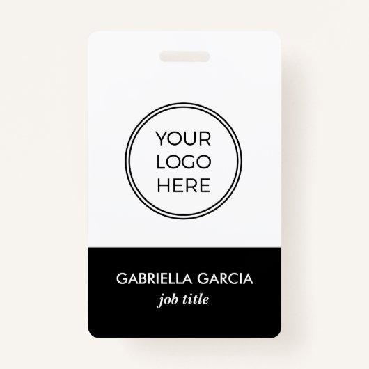 ブラックロ企業のゴ従業員IDバッジ バッジ (正面)