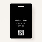 ブラックロ企業のゴ従業員IDバッジ バッジ (裏面)