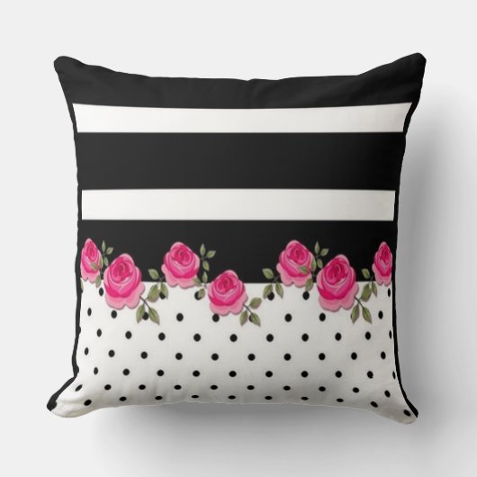 ブラックロ点々のあるージー綿装飾用クッション クッション (正面)