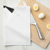 ブラックロ飛んでいるボット キッチンタオル (四つ折り)