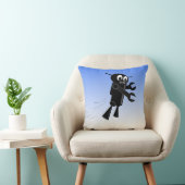 ブラックロ飛んでいるボット クッション (椅子)