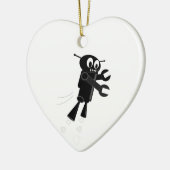 ブラックロ飛んでいるボット セラミックオーナメント (左)