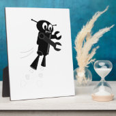 ブラックロ飛んでいるボット フォトプラーク (側面)