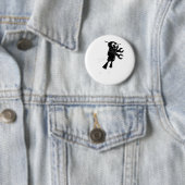 ブラックロ飛んでいるボット 缶バッジ (インサイチュ)