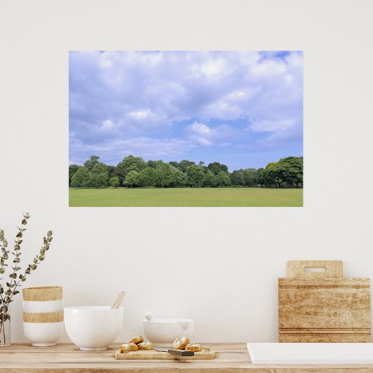 ブラックワイア・フィールド。ウェールズのカーディフ、ビュート・パーク。 ポスター (キッチン)