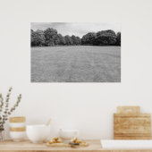 ブラックワイア・フィールド、ビュート・パーク、カーディフ。(B&W) ポスター (キッチン)