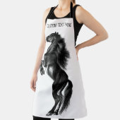 ブラックワイルドウマエプロンカスタム文字 エプロン (インサイチュ)