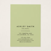 ブラックワイルドフラワーイヤリングネックレス表示カード (裏面)