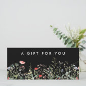 ブラックワイルドフラワー牧草地ギフト券 (スタンド正面)