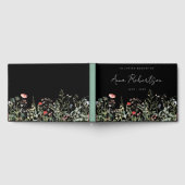 ブラックワイルドフラワー葬儀 ゲストブック (全面)