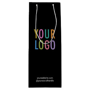 ブラックワイン抱き枕カスタムビジネスロゴブランド ワインギフトバッグ