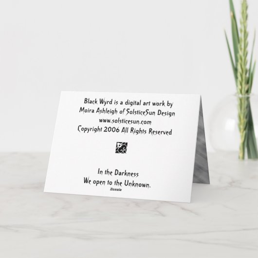 ブラックワイード カード (裏面)