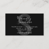 ブラックワクシング気にアドバイス指示 名刺 (正面)