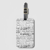 ブラックワーズ感動的クリスマス ラゲッジタグ (正面縦)