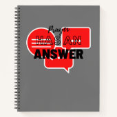 ブラックワード聖なる書物、 経典付きバイブル詩 ノートブック (正面)