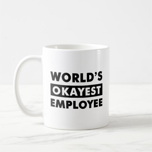 ブラックワールドの最も従業員のパーソナライズされたマグカップ コーヒーマグカップ (左)