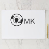 ブラックワールドグローブ名モノグラム旅行詳細を追加 ペーパーパッド (インサイチュ)